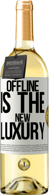 29,95 € Free Shipping | White Wine WHITE Edition Offline is the new luxury White Label. Customizable label Young wine Harvest 2025 Verdejo