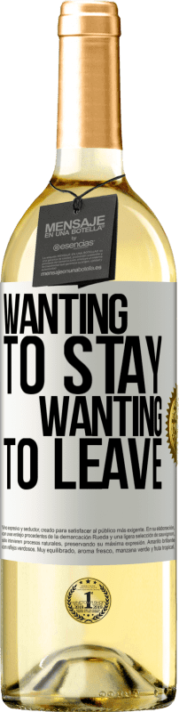29,95 € | White Wine WHITE Edition Wanting to stay wanting to leave White Label. Customizable label Young wine Harvest 2025 Verdejo