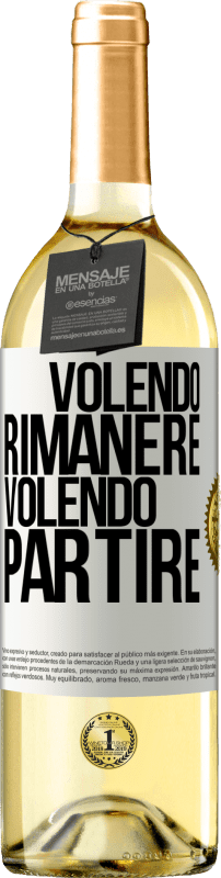 29,95 € | Vino bianco Edizione WHITE Volendo rimanere volendo partire Etichetta Bianca. Etichetta personalizzabile Vino giovane Raccogliere 2024 Verdejo