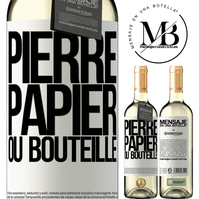 «Pierre-papier-bouteille» Édition WHITE