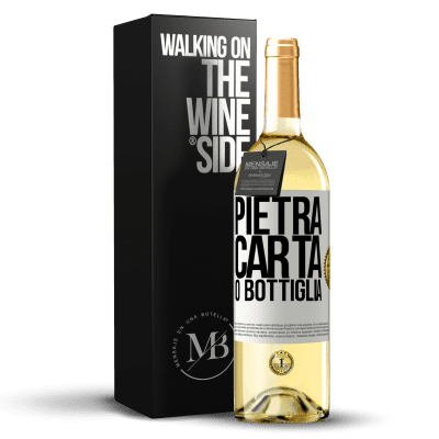 «Pietra, carta o bottiglia» Edizione WHITE