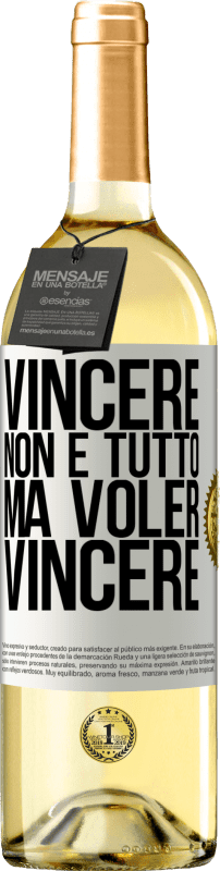 29,95 € | Vino bianco Edizione WHITE Vincere non è tutto, ma voler vincere Etichetta Bianca. Etichetta personalizzabile Vino giovane Raccogliere 2025 Verdejo