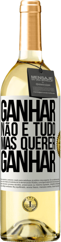 29,95 € | Vinho branco Edição WHITE Ganhar não é tudo, mas querer ganhar Etiqueta Branca. Etiqueta personalizável Vinho jovem Colheita 2025 Verdejo