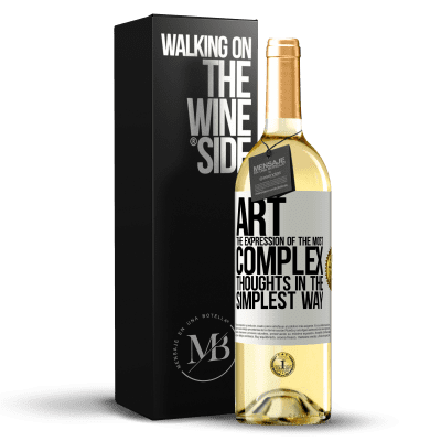 «ART. The expression of the most complex thoughts in the simplest way» WHITE Edition