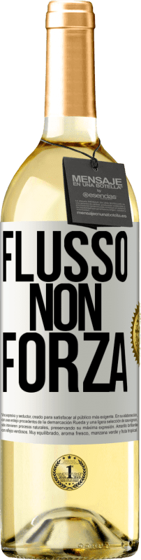 29,95 € | Vino bianco Edizione WHITE Flusso, non forza Etichetta Bianca. Etichetta personalizzabile Vino giovane Raccogliere 2024 Verdejo