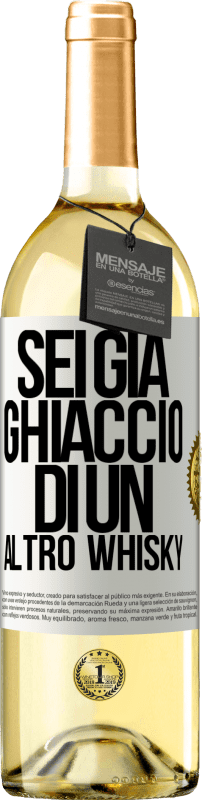 29,95 € | Vino bianco Edizione WHITE Sei già ghiaccio di un altro whisky Etichetta Bianca. Etichetta personalizzabile Vino giovane Raccogliere 2024 Verdejo