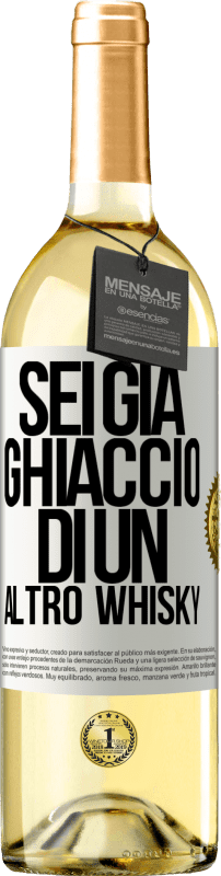 29,95 € Spedizione Gratuita | Vino bianco Edizione WHITE Sei già ghiaccio di un altro whisky Etichetta Bianca. Etichetta personalizzabile Vino giovane Raccogliere 2025 Verdejo
