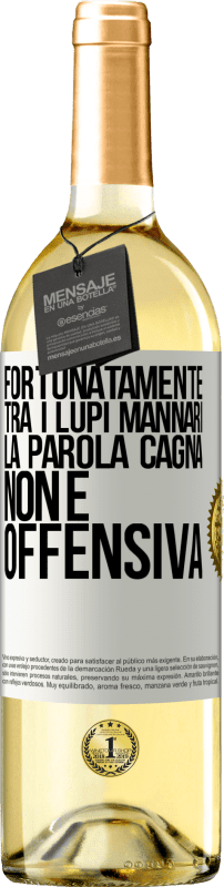 29,95 € | Vino bianco Edizione WHITE Fortunatamente tra i lupi mannari, la parola cagna non è offensiva Etichetta Bianca. Etichetta personalizzabile Vino giovane Raccogliere 2024 Verdejo