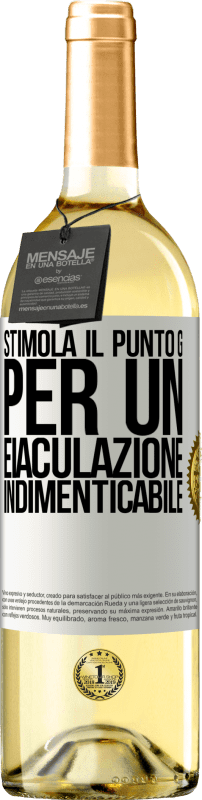«Stimola il punto G per un'eiaculazione indimenticabile» Edizione WHITE