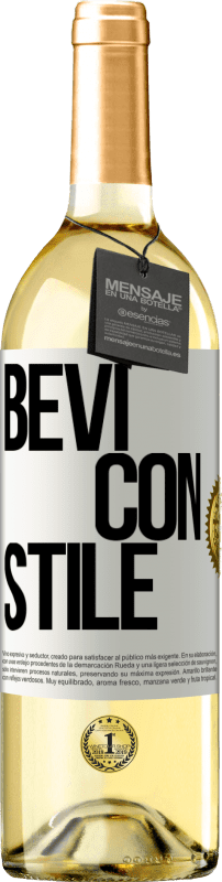 29,95 € | Vino bianco Edizione WHITE Bevi con stile Etichetta Bianca. Etichetta personalizzabile Vino giovane Raccogliere 2023 Verdejo