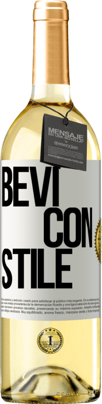 29,95 € | Vino bianco Edizione WHITE Bevi con stile Etichetta Bianca. Etichetta personalizzabile Vino giovane Raccogliere 2024 Verdejo