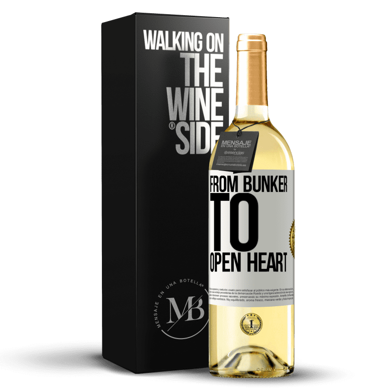 29,95 € Free Shipping | White Wine WHITE Edition From bunker to open heart White Label. Customizable label Young wine Harvest 2023 Verdejo