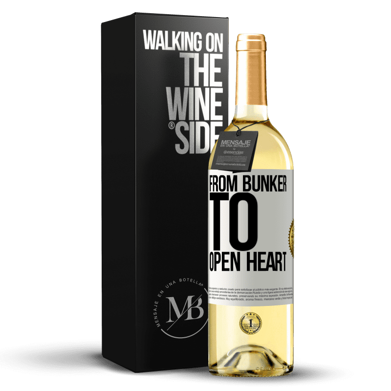 29,95 € Free Shipping | White Wine WHITE Edition From bunker to open heart White Label. Customizable label Young wine Harvest 2024 Verdejo