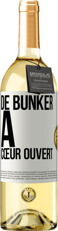 29,95 € Envoi gratuit | Vin blanc Édition WHITE De bunker à cœur ouvert Étiquette Blanche. Étiquette personnalisable Vin jeune Récolte 2025 Verdejo