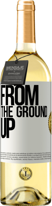29,95 € | Белое вино Издание WHITE From The Ground Up Белая этикетка. Настраиваемая этикетка Молодое вино Урожай 2023 Verdejo