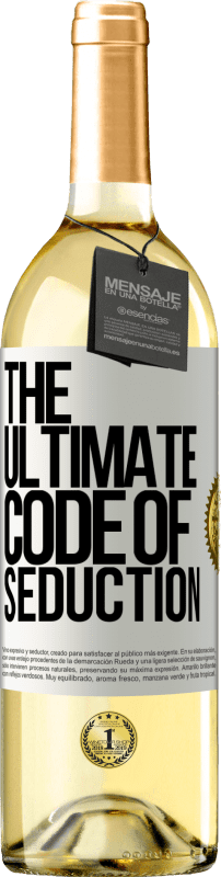 29,95 € | Белое вино Издание WHITE The ultimate code of seduction Белая этикетка. Настраиваемая этикетка Молодое вино Урожай 2023 Verdejo