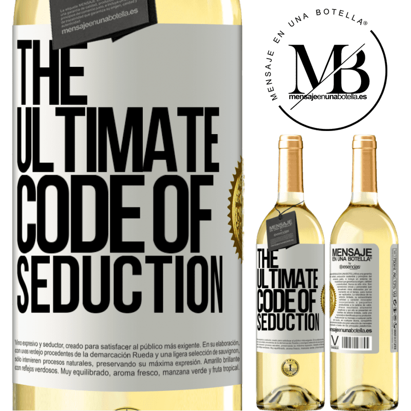 29,95 € Free Shipping | White Wine WHITE Edition The ultimate code of seduction White Label. Customizable label Young wine Harvest 2022 Verdejo