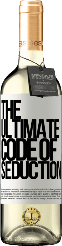 29,95 € | Vin blanc Édition WHITE The ultimate code of seduction Étiquette Blanche. Étiquette personnalisable Vin jeune Récolte 2023 Verdejo