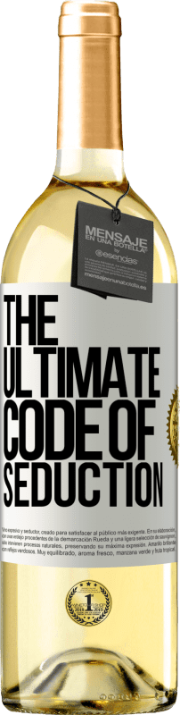 29,95 € | Vinho branco Edição WHITE The ultimate code of seduction Etiqueta Branca. Etiqueta personalizável Vinho jovem Colheita 2025 Verdejo