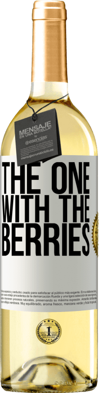 29,95 € | Белое вино Издание WHITE The one with the berries Белая этикетка. Настраиваемая этикетка Молодое вино Урожай 2023 Verdejo
