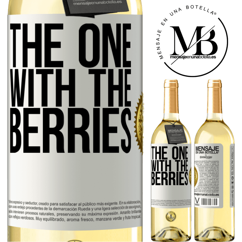 29,95 € Free Shipping | White Wine WHITE Edition The one with the berries White Label. Customizable label Young wine Harvest 2022 Verdejo