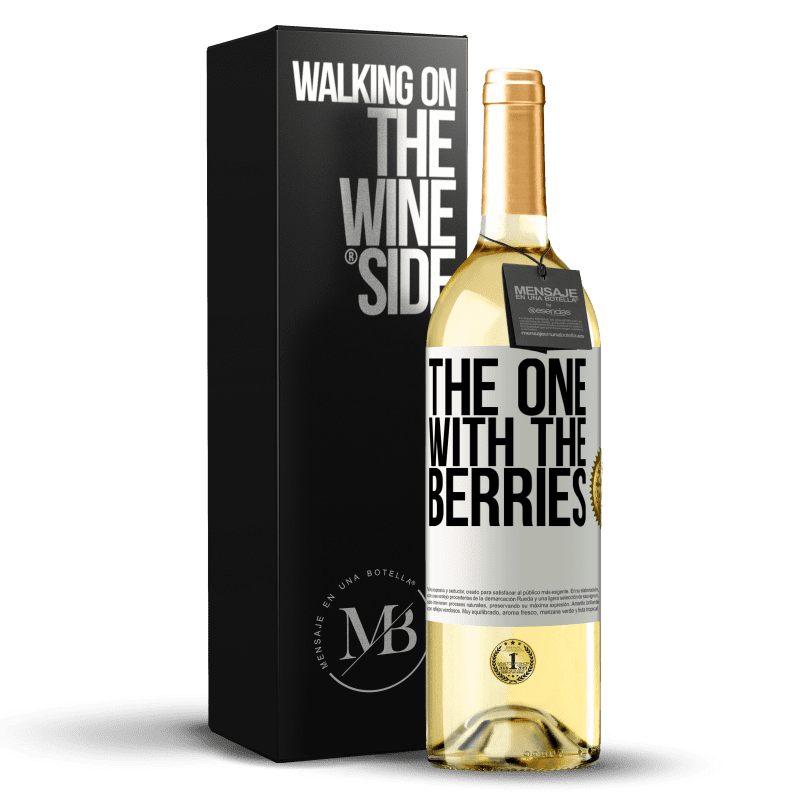 29,95 € Free Shipping | White Wine WHITE Edition The one with the berries White Label. Customizable label Young wine Harvest 2025 Verdejo