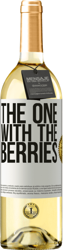 29,95 € | Weißwein WHITE Ausgabe The one with the berries Weißes Etikett. Anpassbares Etikett Junger Wein Ernte 2023 Verdejo