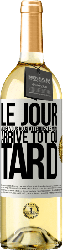 29,95 € Envoi gratuit | Vin blanc Édition WHITE Le jour auquel vous vous attendiez le moins, arrive tôt ou tard Étiquette Blanche. Étiquette personnalisable Vin jeune Récolte 2025 Verdejo