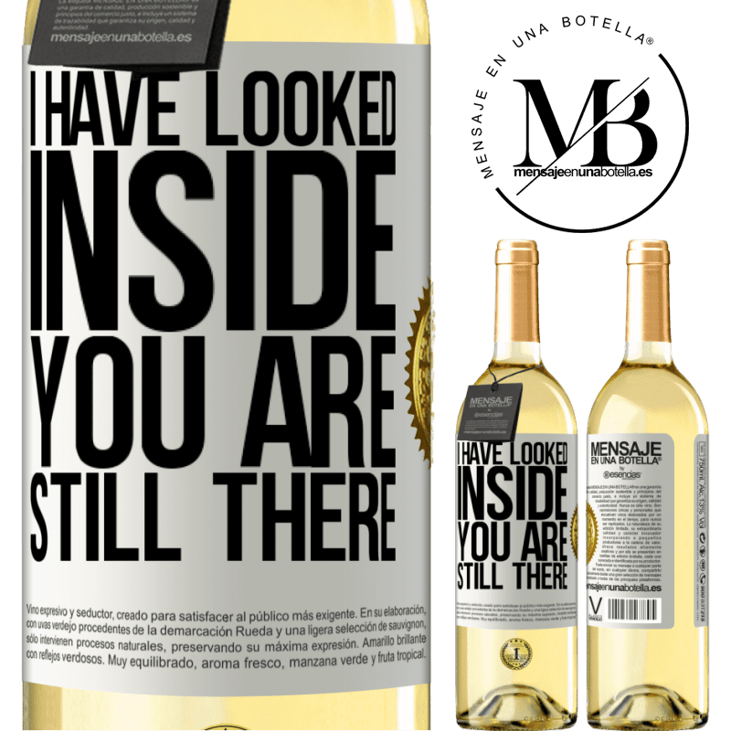 29,95 € Free Shipping | White Wine WHITE Edition I have looked inside. You still there White Label. Customizable label Young wine Harvest 2022 Verdejo