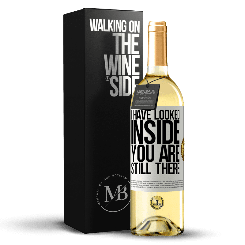 29,95 € Free Shipping | White Wine WHITE Edition I have looked inside. You still there White Label. Customizable label Young wine Harvest 2023 Verdejo