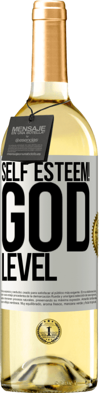 29,95 € | White Wine WHITE Edition Self esteem! God level White Label. Customizable label Young wine Harvest 2023 Verdejo