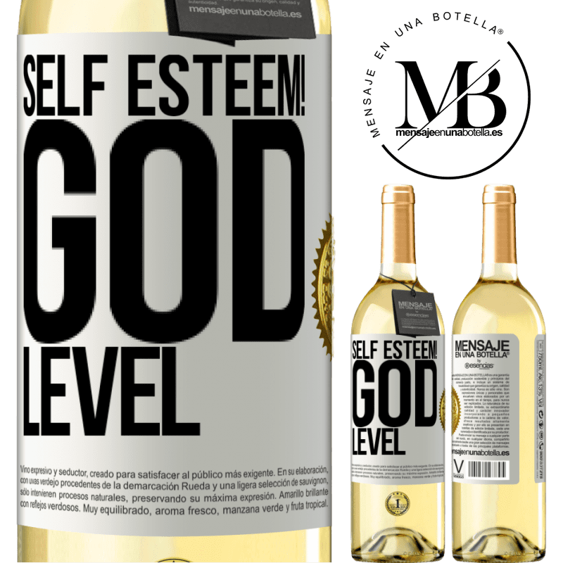 29,95 € Free Shipping | White Wine WHITE Edition Self esteem! God level White Label. Customizable label Young wine Harvest 2022 Verdejo