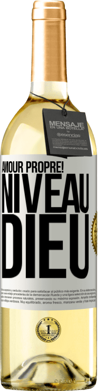 29,95 € | Vin blanc Édition WHITE Amour propre! Niveau Dieu Étiquette Blanche. Étiquette personnalisable Vin jeune Récolte 2024 Verdejo