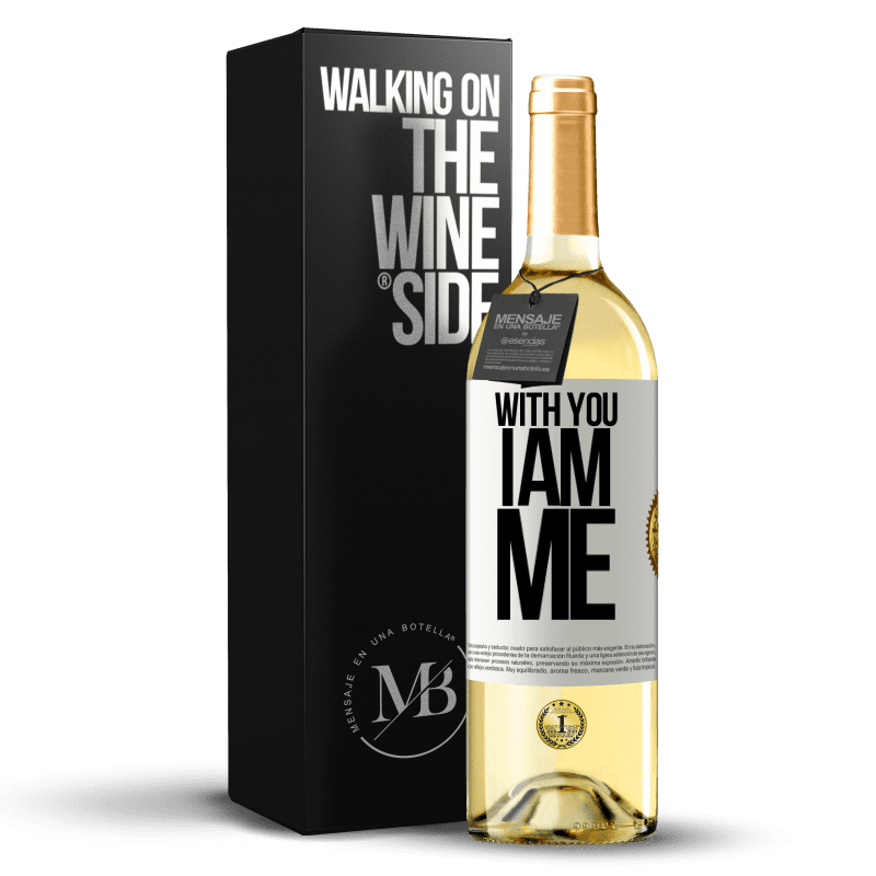 29,95 € Free Shipping | White Wine WHITE Edition With you i am me White Label. Customizable label Young wine Harvest 2023 Verdejo