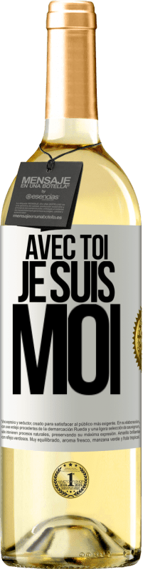 29,95 € | Vin blanc Édition WHITE Avec toi, je suis moi Étiquette Blanche. Étiquette personnalisable Vin jeune Récolte 2024 Verdejo