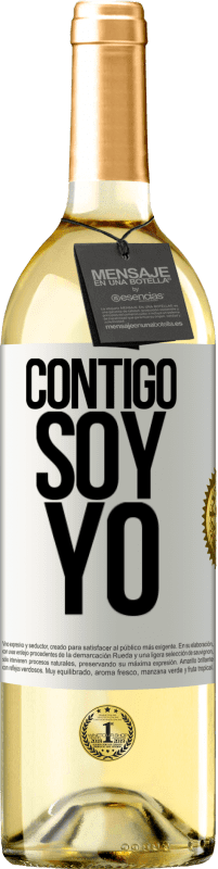 29,95 € | Vino Blanco Edición WHITE Contigo soy yo Etiqueta Blanca. Etiqueta personalizable Vino joven Cosecha 2024 Verdejo