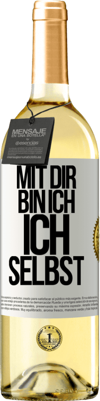 29,95 € | Weißwein WHITE Ausgabe Mit dir bin ich ich selbst Weißes Etikett. Anpassbares Etikett Junger Wein Ernte 2024 Verdejo