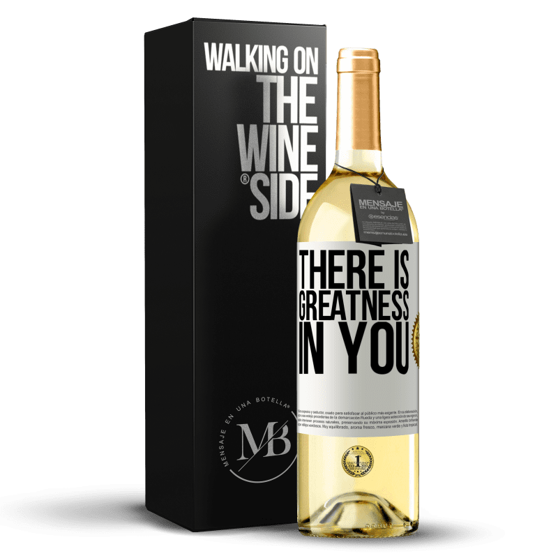 29,95 € Free Shipping | White Wine WHITE Edition There is greatness in you White Label. Customizable label Young wine Harvest 2023 Verdejo