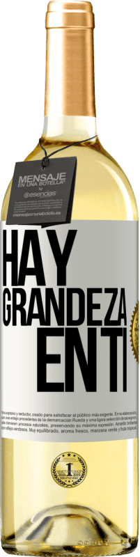 29,95 € | Vino Blanco Edición WHITE Hay grandeza en ti Etiqueta Blanca. Etiqueta personalizable Vino joven Cosecha 2024 Verdejo