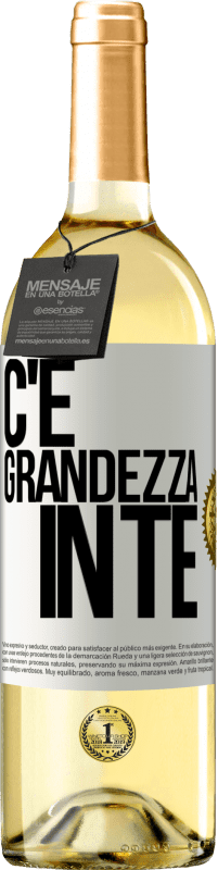 29,95 € | Vino bianco Edizione WHITE C'è grandezza in te Etichetta Bianca. Etichetta personalizzabile Vino giovane Raccogliere 2023 Verdejo