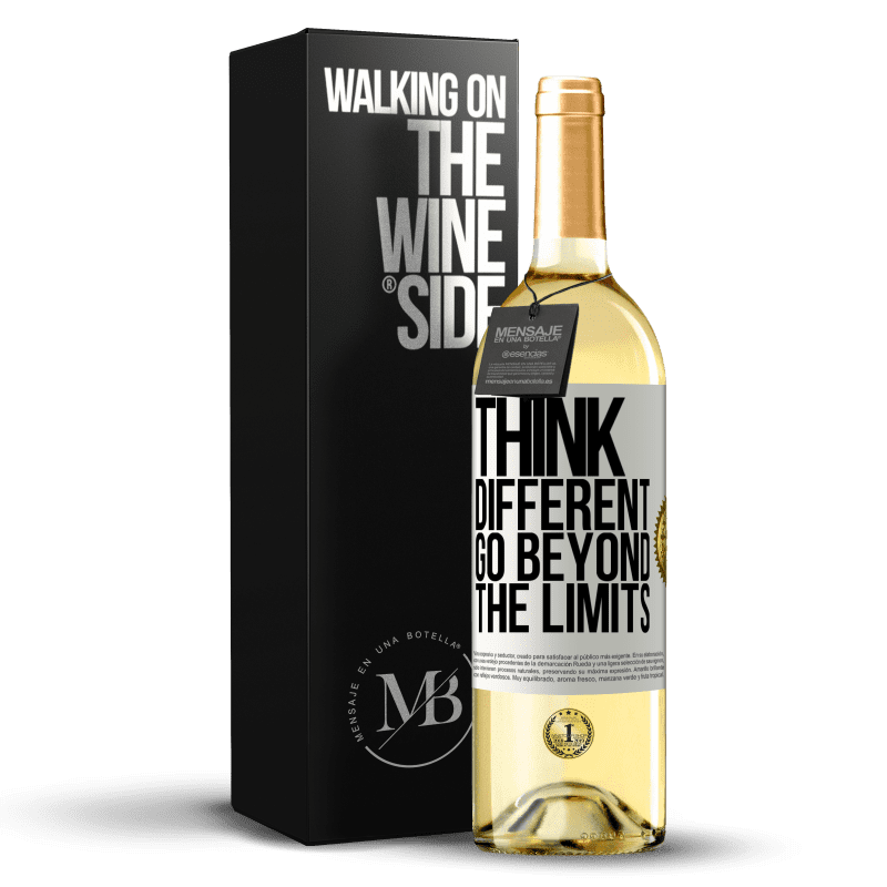 29,95 € Free Shipping | White Wine WHITE Edition Think different. Go beyond the limits White Label. Customizable label Young wine Harvest 2023 Verdejo