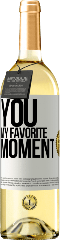 29,95 € Free Shipping | White Wine WHITE Edition You. My favorite moment White Label. Customizable label Young wine Harvest 2023 Verdejo