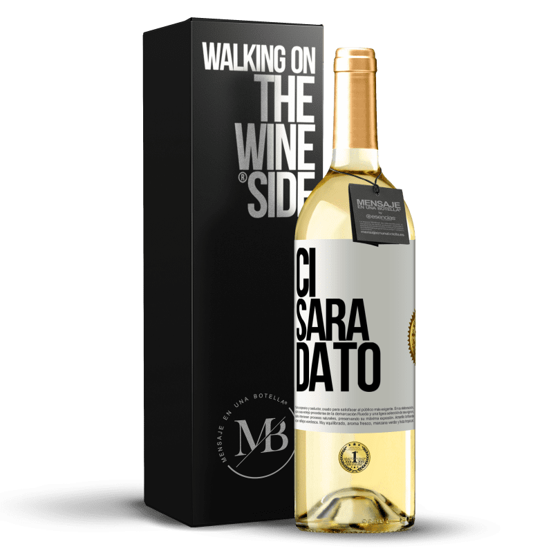 29,95 € Spedizione Gratuita | Vino bianco Edizione WHITE Ci sarà dato Etichetta Bianca. Etichetta personalizzabile Vino giovane Raccogliere 2023 Verdejo