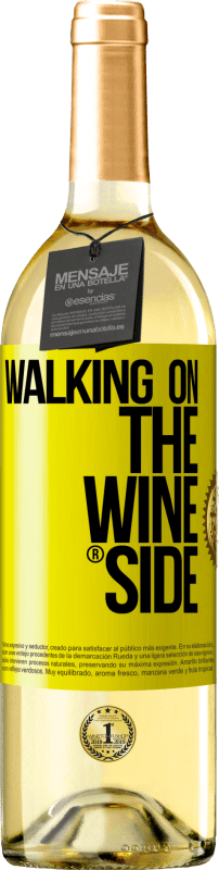 29,95 € | Vinho branco Edição WHITE Walking on the Wine Side® Etiqueta Amarela. Etiqueta personalizável Vinho jovem Colheita 2024 Verdejo