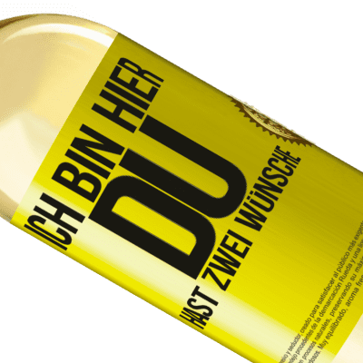 Einzigartige und Persönliche Ausdrücke. «Ich bin hier. Du hast zwei Wünsche» WHITE Ausgabe