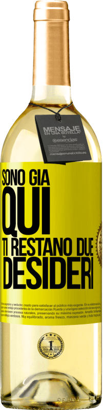 29,95 € | Vino bianco Edizione WHITE Sono già qui. Ti restano due desideri Etichetta Gialla. Etichetta personalizzabile Vino giovane Raccogliere 2024 Verdejo