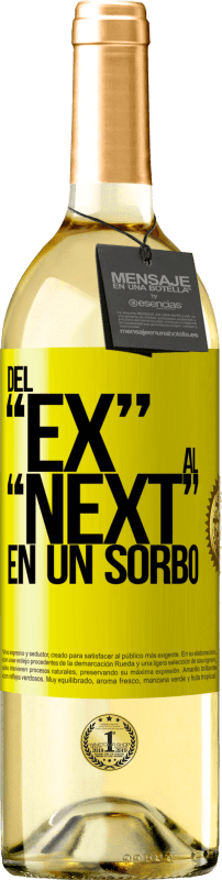 29,95 € | 白ワイン WHITEエディション Del EX al NEXT en un sorbo 黄色のラベル. カスタマイズ可能なラベル 若いワイン 収穫 2025 Verdejo