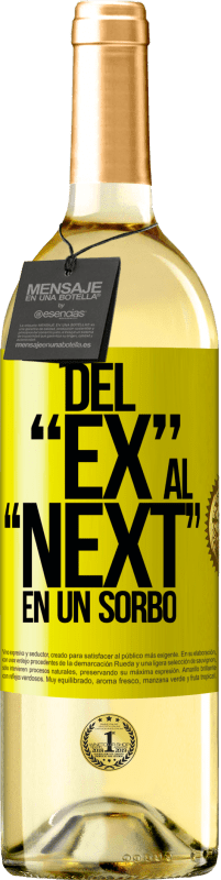 29,95 € | Vino Blanco Edición WHITE Del EX al NEXT en un sorbo Etiqueta Amarilla. Etiqueta personalizable Vino joven Cosecha 2024 Verdejo