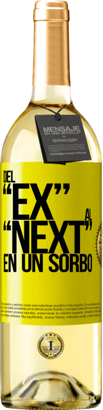 29,95 € | Vinho branco Edição WHITE Del EX al NEXT en un sorbo Etiqueta Amarela. Etiqueta personalizável Vinho jovem Colheita 2025 Verdejo