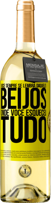 «Você sempre se lembra daqueles beijos onde você esqueceu tudo» Edição WHITE